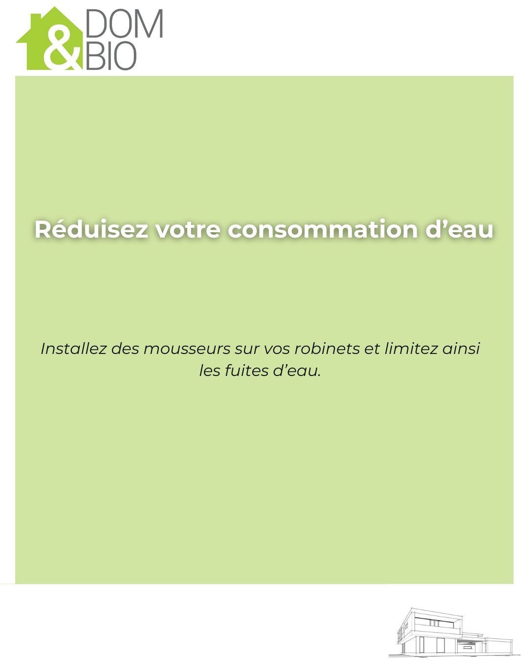 Dom&Bio vous conseille : 5 gestes simples pour un habitat plus durable — visuel 2/7