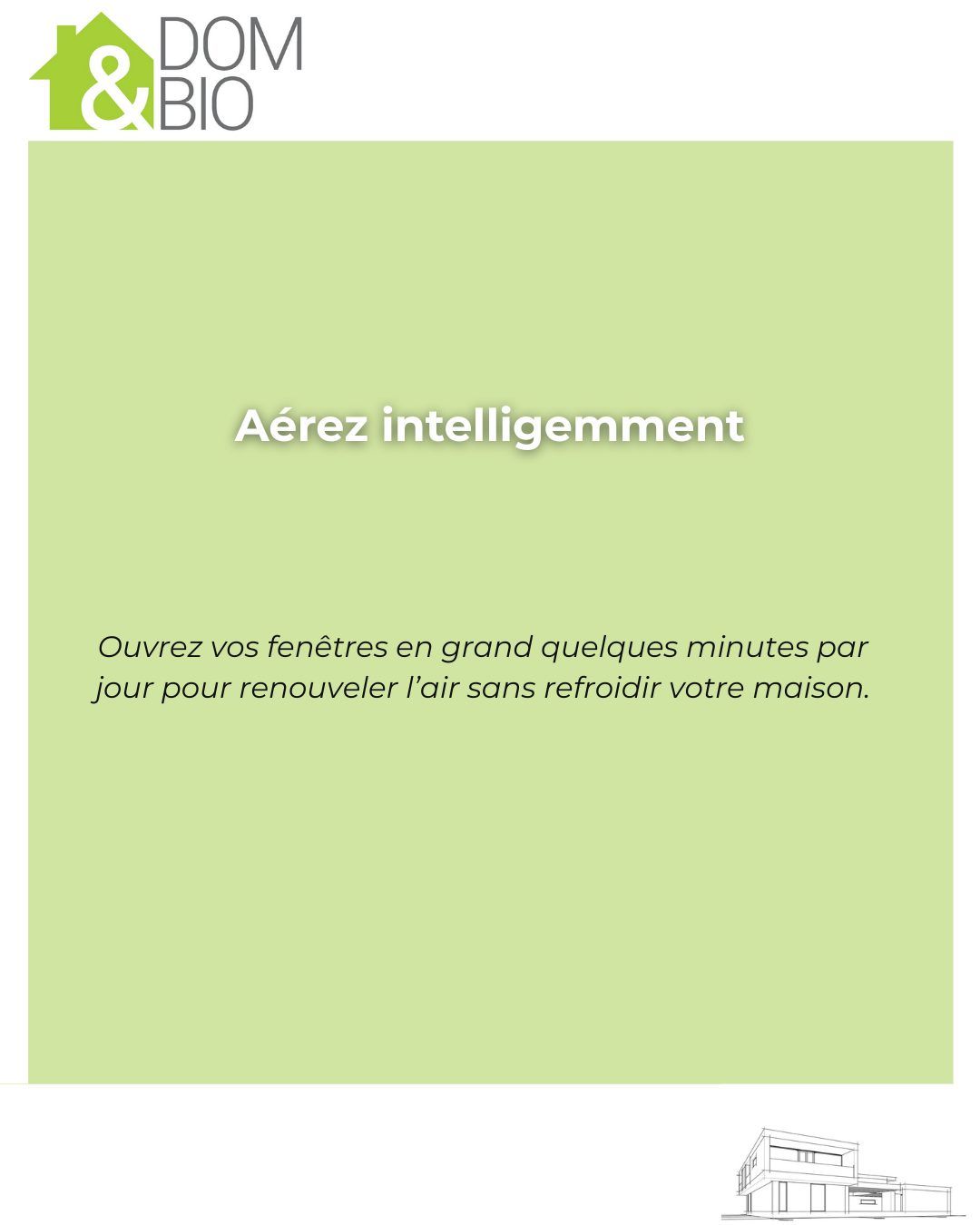 Dom&Bio vous conseille : 5 gestes simples pour un habitat plus durable — visuel 3/7