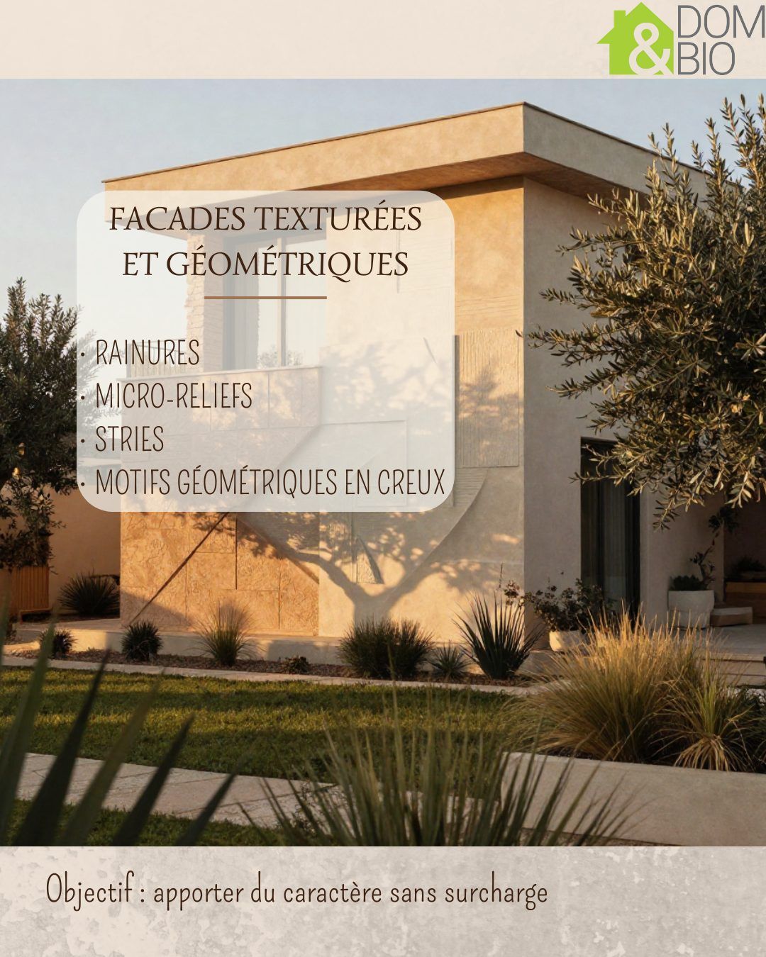 Façades texturées et géométriques