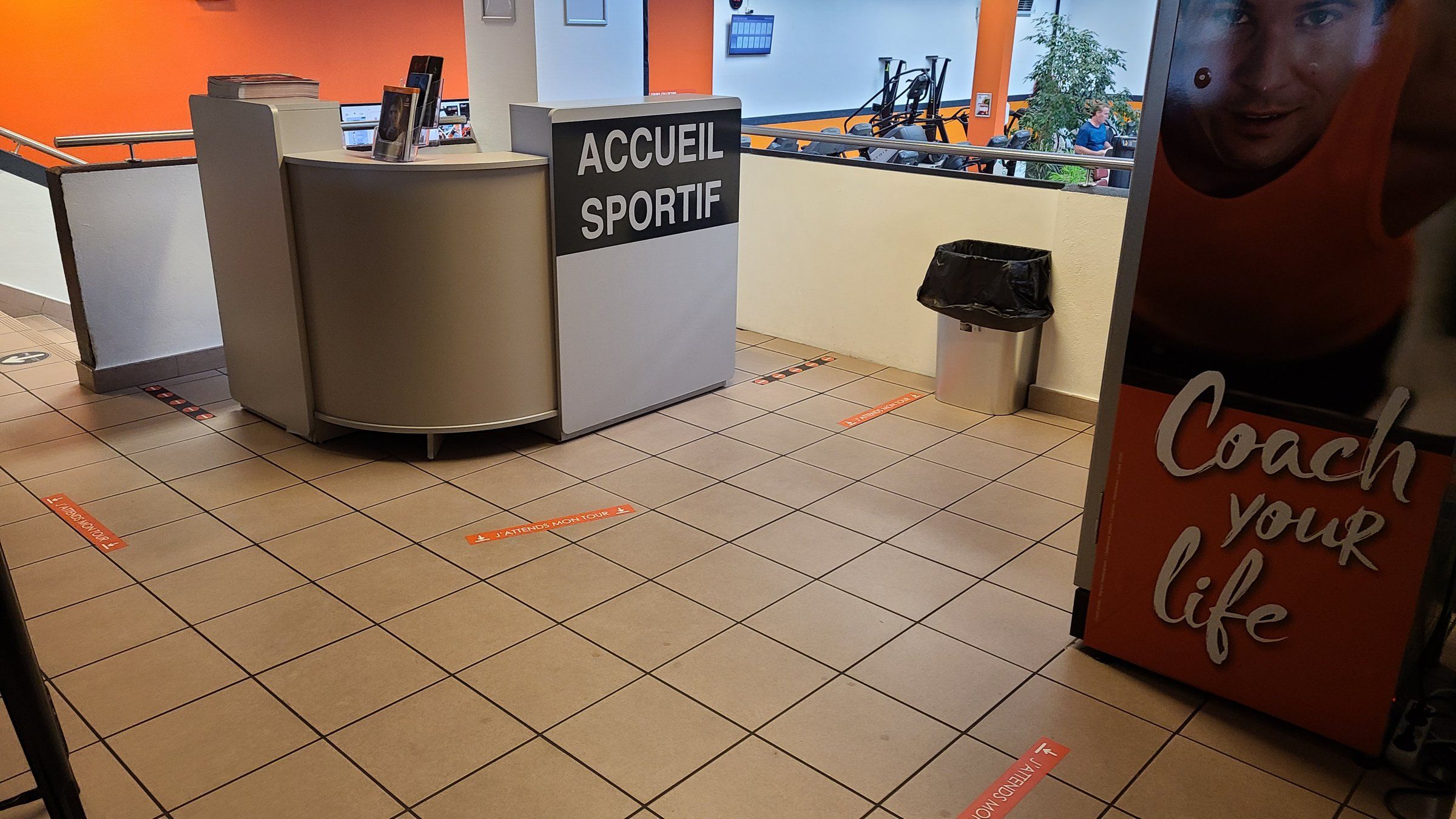 Avant — l'ancien accueil, octobre 2021