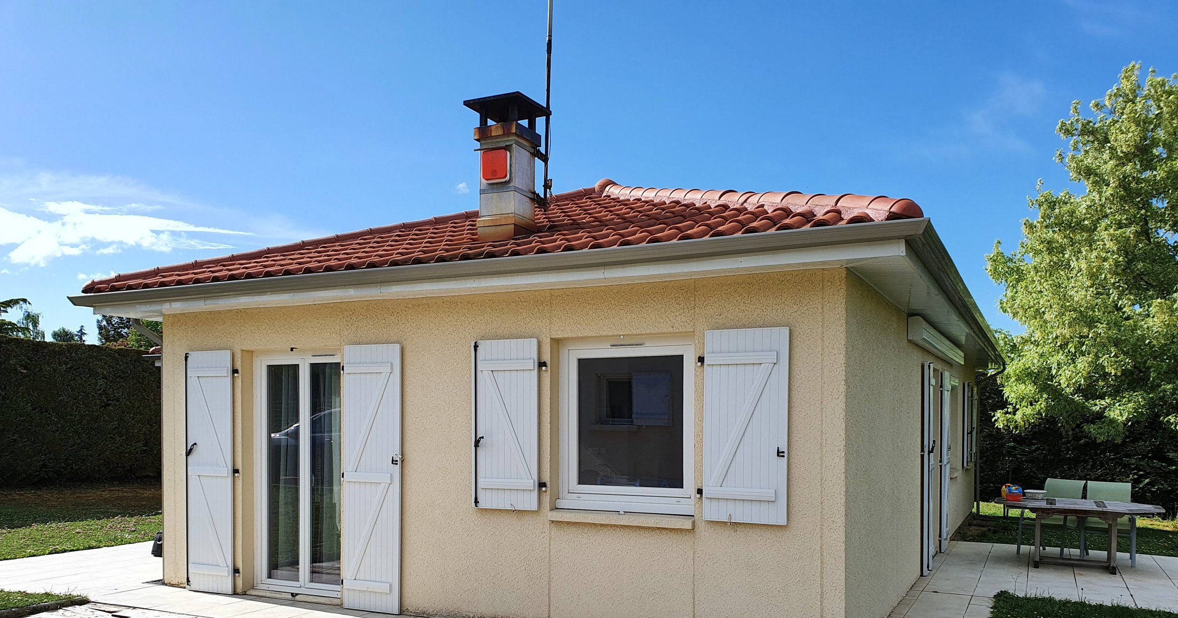 Avant — la maison existante, avril 2020