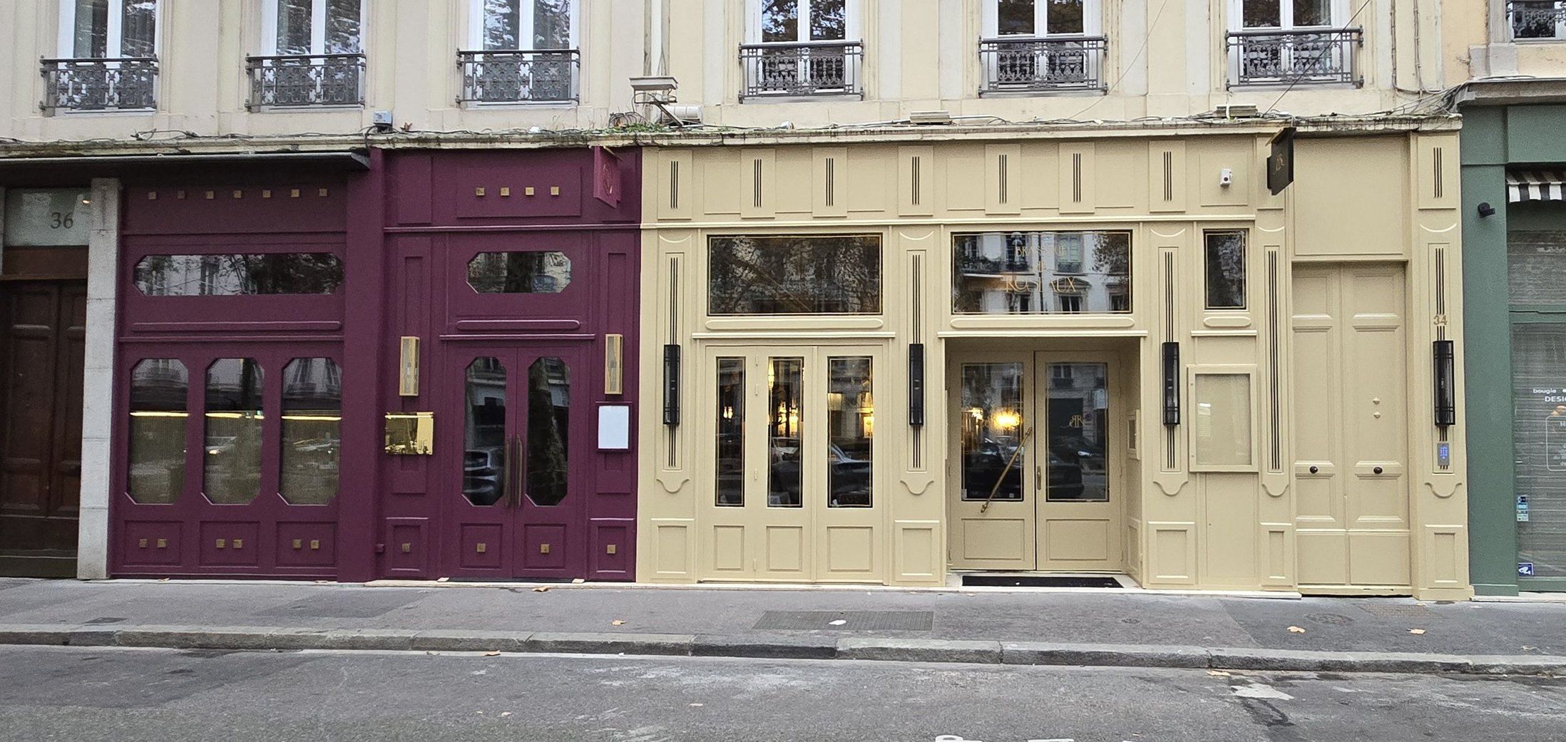 La nouvelle façade sur le cours Franklin-Roosevelt